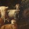 Landscape with Shepherds and Herds, Oil on Canvas, Framed 6