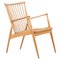 German Studio Lounge Chair in Ash, 1950s, Image 1