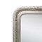 Neoclassical Regency Rectangular Silver Mirror in Hand-Carved Wood, Image 3