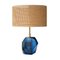 Mid-Century Modern Italian Blue MuranoTable Lamps, 1950, Set of 2 3