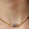 Antike französische Emaille Halskette aus 18 Karat Gelbgold 11