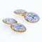 Antique Enamel Cufflinks in 18 Karat Yellow Gold, Set of 2, Image 9