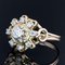 Französischer Diamanten Retro Ring aus 18 Karat Gelbgold, 1960er 4