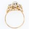 French Diamonds Retro Ring in 18 Karats Yellow Gold, 1960s, Image 11