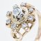 Französischer Diamanten Retro Ring aus 18 Karat Gelbgold, 1960er 7