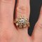 Französischer Diamanten Retro Ring aus 18 Karat Gelbgold, 1960er 5