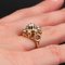 Französischer Diamanten Retro Ring aus 18 Karat Gelbgold, 1960er 9