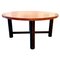 Mid-Century Italian Dining Table in Red Travertine, 1970s 1
