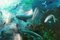 Leibniz Universe 3u, colorida escena submarina, óleo sobre lienzo, 2016, Imagen 1