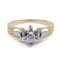 Vintage Solitaire Diamond Ring in 18k Gold, 1970s, Image 1