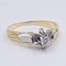 Vintage Solitaire Diamond Ring in 18k Gold, 1970s, Image 3