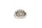 White Gold and Rose Gold Dome Ring with Diamonds 3