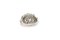 White Gold and Rose Gold Dome Ring with Diamonds, Image 3