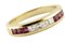 Gelbgold Ring mit Smaragden Rubin Saphiren Diamanten 2