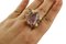 Amethyst Rose Gold Cocktail Ring with Little Diamond 6