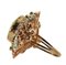 Rose Gold and Silver Ring with Diamonds Amethysts Yellow Topazes 4