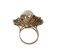 Anello in oro bianco con diamanti e perla ametista, Immagine 3
