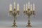 French Louis XVI Style Bronze and Crystal Candelabra Table Lamps, Set of 2 7