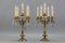 French Louis XVI Style Bronze and Crystal Candelabra Table Lamps, Set of 2, Image 7