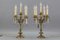 French Louis XVI Style Bronze and Crystal Candelabra Table Lamps, Set of 2 8