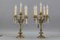 French Louis XVI Style Bronze and Crystal Candelabra Table Lamps, Set of 2, Image 8