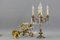 French Louis XVI Style Bronze and Crystal Candelabra Table Lamps, Set of 2 15