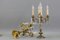 French Louis XVI Style Bronze and Crystal Candelabra Table Lamps, Set of 2, Image 15