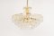 Austrian Bakalowits Chandelier in Brass and Crystal Glass, 1960s 3