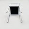 Mid-Century Italian White Iron Carrè VI Chairs with Black Leather by Fly Line, 1990, Set of 4, Image 19