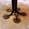 Tavolo rotondo moderno in quercia e metallo nero di Tobia Scarpa per Unifor, Italia, anni '80, Immagine 10