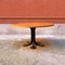 Moderner runder italienischer Tisch aus Eiche und schwarzem Metall von Tobia Scarpa für Unifor, 1980er 3