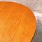 Tavolo rotondo moderno in quercia e metallo nero di Tobia Scarpa per Unifor, Italia, anni '80, Immagine 6