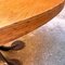 Moderner runder italienischer Tisch aus Eiche und schwarzem Metall von Tobia Scarpa für Unifor, 1980er 8