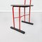 Italienische Mid-Century Aloha Stühle aus rotem Metall & Stoff von Molteni und Consonni, 1980er, 2er Set 11