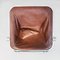 Mid-Century Italian Brown Leather Folding Chair by Giancarlo Piretti from Anonima Castelli, 1970, Image 5