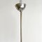 Italian Romantic White Glass & Chromed Metal Tablet-Shaped Pendant Lamp, 1920s 11
