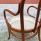 Mid-Century Italian Thonet Style Beech & Vienna Straw Chairs, 1950s, Set of 2, Image 11