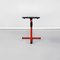 Mid-Century Italian Red Metal & Black Plastic Coffee Table from Magis, 1980s 5