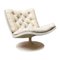 Italian Space Age White Abs Tulip-Base Swivel Armchair by Play Ivm, 1970s 1