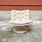 Italian Space Age White Abs Tulip-Base Swivel Armchair by Play Ivm, 1970s 3