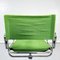 Mid-Century Italian Green Fabric & Steel Office Chairs from Zanotta, 1980s, Set of 4, Image 12