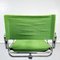 Sedie da ufficio Mid-Century in acciaio e tessuto verde di Zanotta, Italia, anni '80, set di 4, Immagine 12