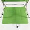 Mid-Century Italian Green Fabric & Steel Office Chairs from Zanotta, 1980s, Set of 4, Image 6
