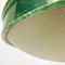 Lampada a sospensione Mid-Century in metallo verde, vetro e ottone, Italia, anni '50, Immagine 14