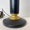 French Lamp in Black Leather and Brass, Image 2