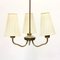 3-Light Brass Ceiling Lamp by Sonja Katzin, 1950s, Image 6