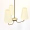 3-Light Brass Ceiling Lamp by Sonja Katzin, 1950s, Image 4