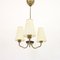 3-Light Brass Ceiling Lamp by Sonja Katzin, 1950s 1