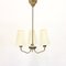 3-Light Brass Ceiling Lamp by Sonja Katzin, 1950s 5