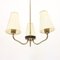 3-Light Brass Ceiling Lamp by Sonja Katzin, 1950s 7